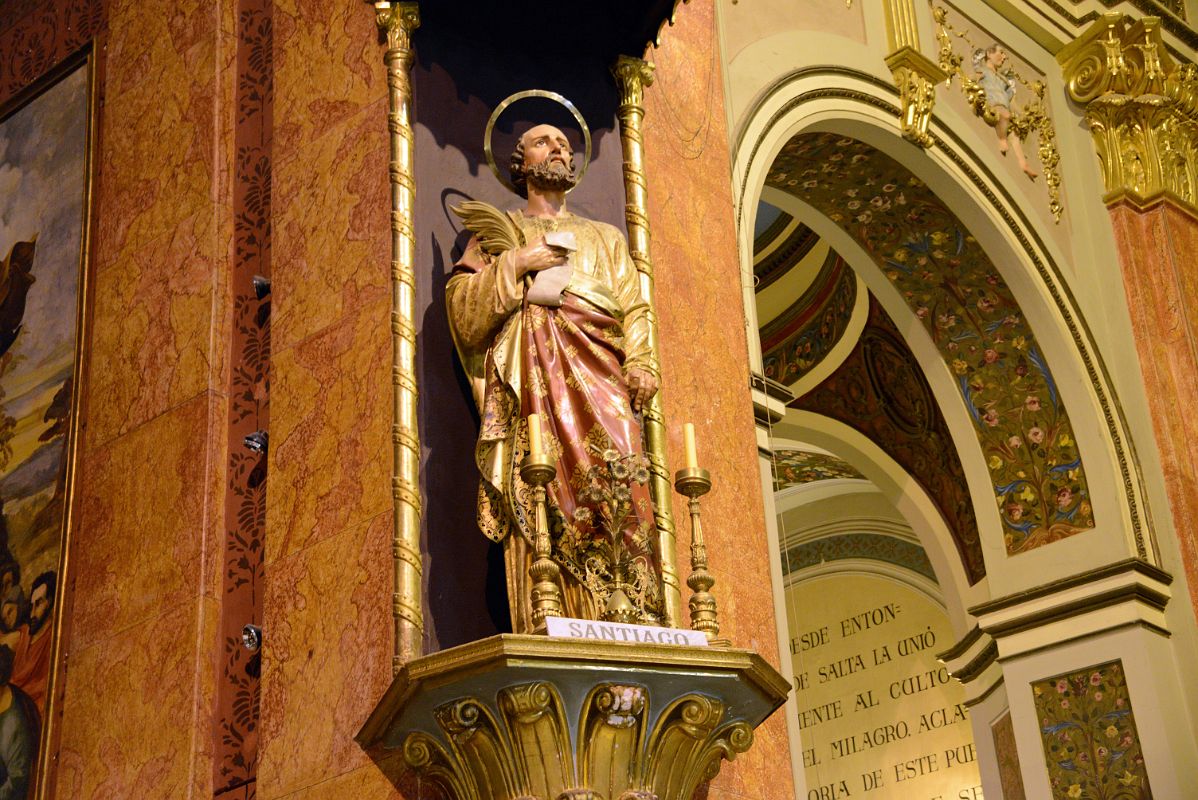 34 Statue Of Santiago St James To The Right Of The Main Altar In Salta Cathedral